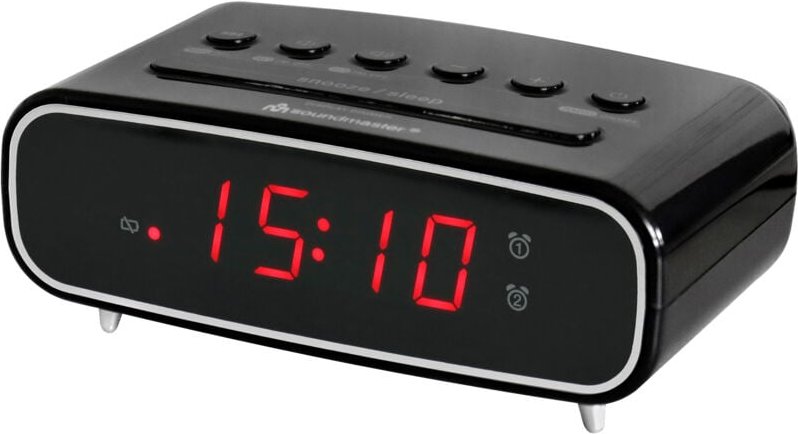 Soundmaster - UR111SW Radiowecker ukw ukw Weckfunktion Schwarz