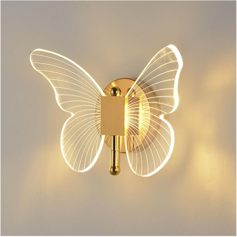 Butterfly LED-Wandleuchte Butterfly, moderne und kreative nordische Design-Dekorationsbeleuchtung für den Innenbereich