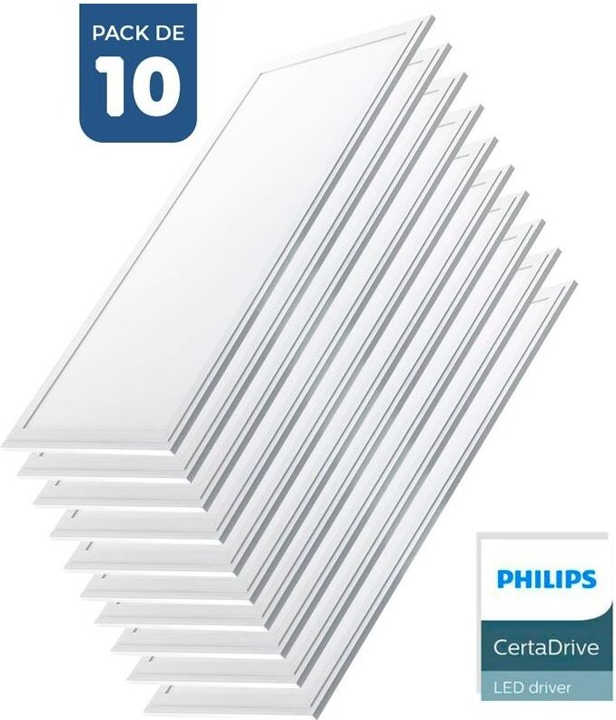10er Pack x Slim led Panels 120x30cm - Philips Treiber - 44W -