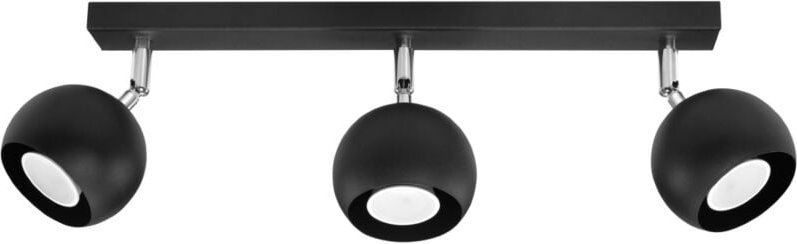 PESTEL 3 GU10 Deckenleuchte Schwarz LUMILO 04.249.45