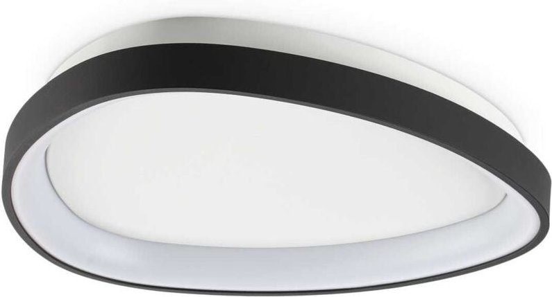 Thumbnail - Gemini 42 cm integrierte ON-OFF-LED-Halbbündigleuchte, Schwarz, 3000 lm, 3000 k - Ideal Lux