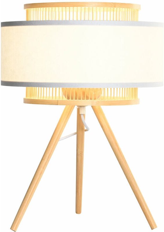 Polyester Bambus Tischlampe 36x36x48 E27 Bambus Polyester Material Multicolor -Farbfamilie -Seedlaut Details