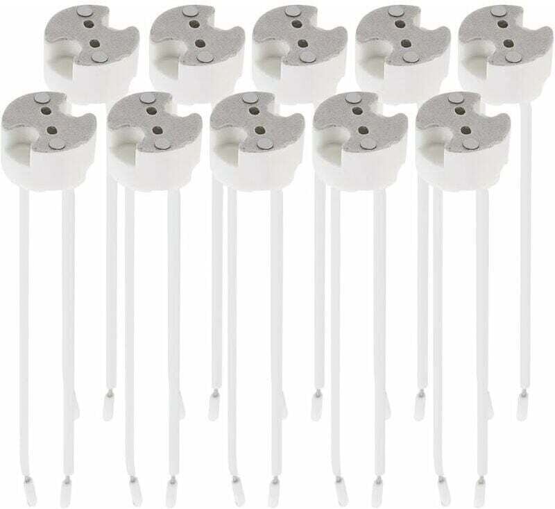 Thumbnail - Los 10x GU5.3-Fassung - GU5.3- oder MR16-Fassung - Halterung mit 12V-Kabel - Für Glühbirnen wie LED-Halogenstrahler,