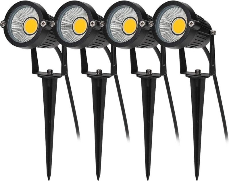 Thumbnail - Stück Outdoor-Erdspießbeleuchtung COB 5W 220V IP65 Wasserdichter LED-Strahler Einstellbarer Flutlicht-Gartenlampe Beleuc...