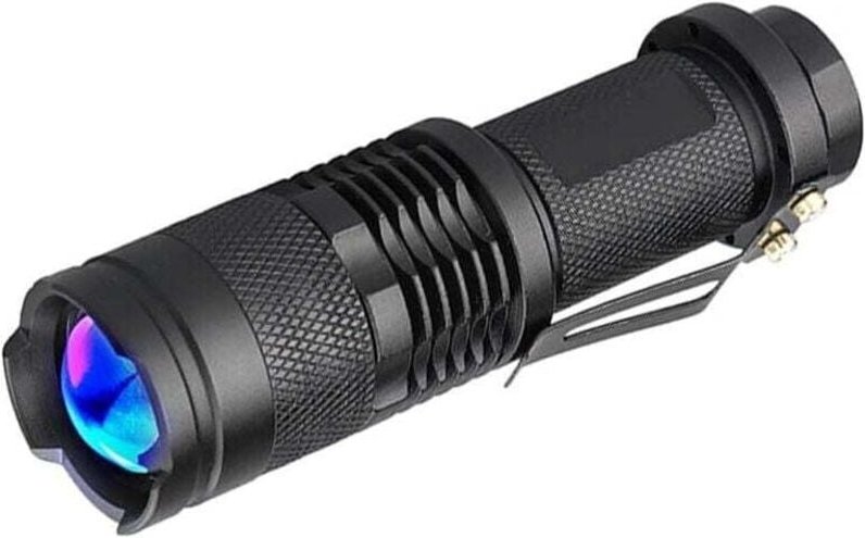 Ulisem 365 nm UV-Taschenlampe, UV-LED-Taschenlampe, Schwarzlicht, skalierbar, Geldsuche, Dokumentenprüfung, Skorpionjagd...