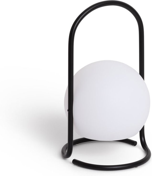 Ledkia - LED-Tischlampe Aussen 2.5W Tragbar Metall mit wiederaufladbarem USB-Akku Mkono Schwarz