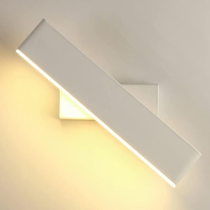 360° drehbare LED-Wandleuchte, Innenwandlampe, 6 w, warmweiß, schwarzer Sockel, 220 v, Nachttischlampe, geeignet für Sch...