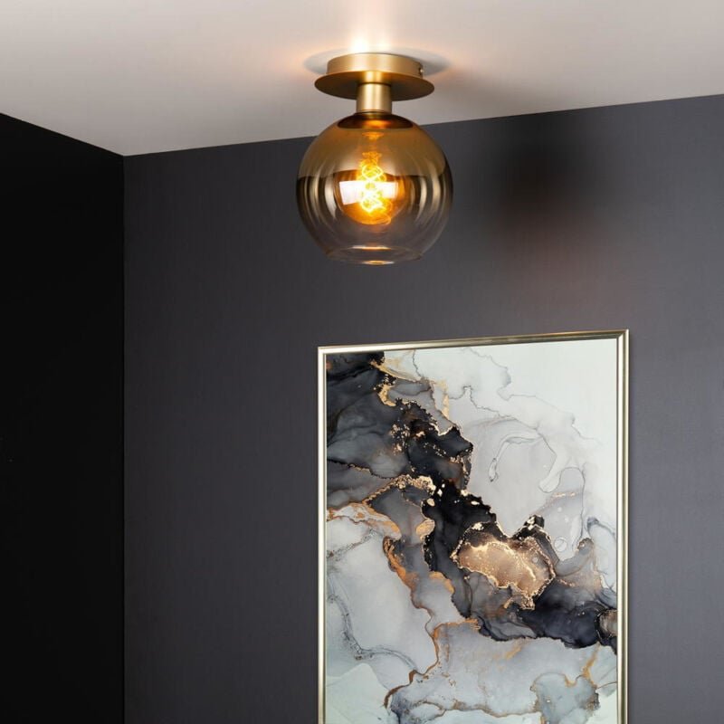 Thumbnail - Lucide - marius - Deckenleuchte - 1xE27 - Mattes Gold / Messing