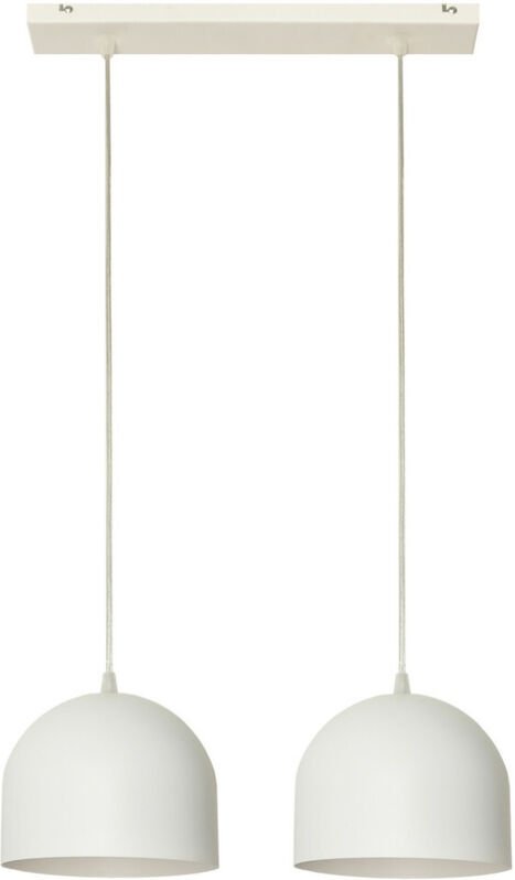 Madison Gerade Stangen-Pendel-Deckenleuchte Weiß 42cm - Helam