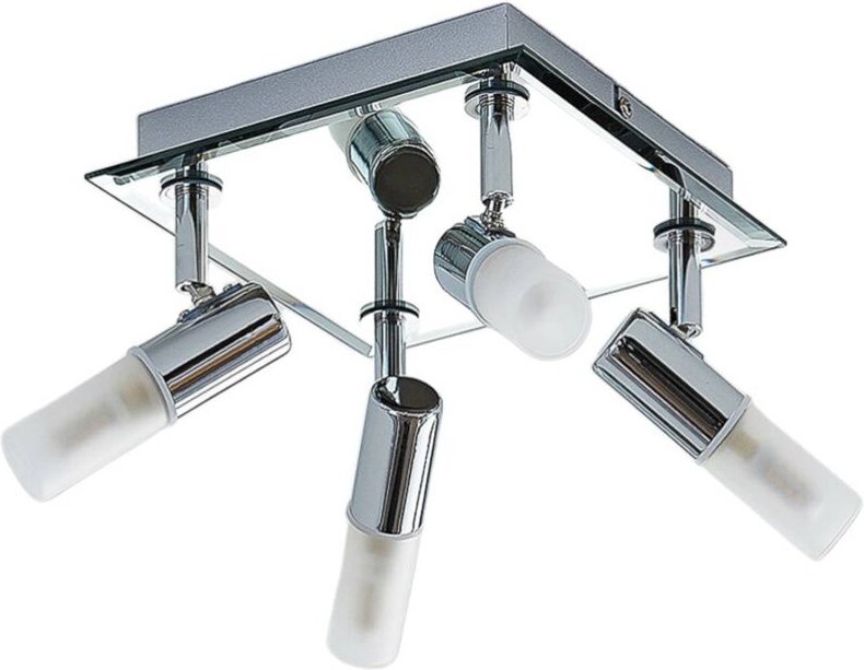 Deckenlampe 'Zela' aus Metall für Badezimmer von Lindby