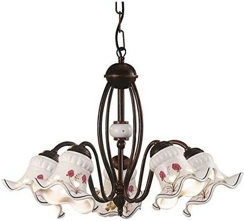 CLASSIC CHIETI C168/5, Deckenleuchte in Keramik, Ferroluce