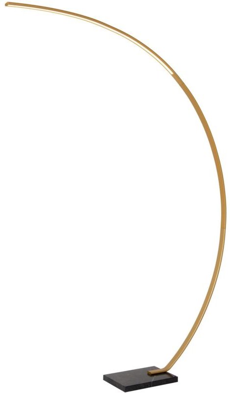 Lucide CURVE - Bogenlampe - LED Dim. - 1x15W 2700K - Mattes Gold / Messing