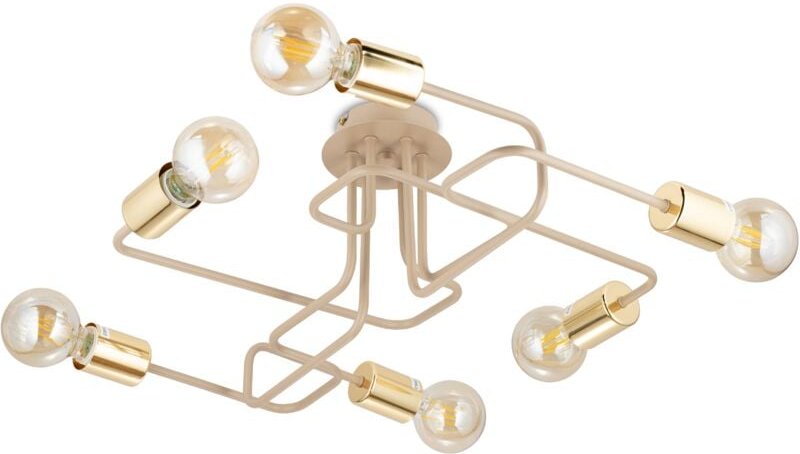 Onyx Beige Deckenleuchte 6xE27 63x53