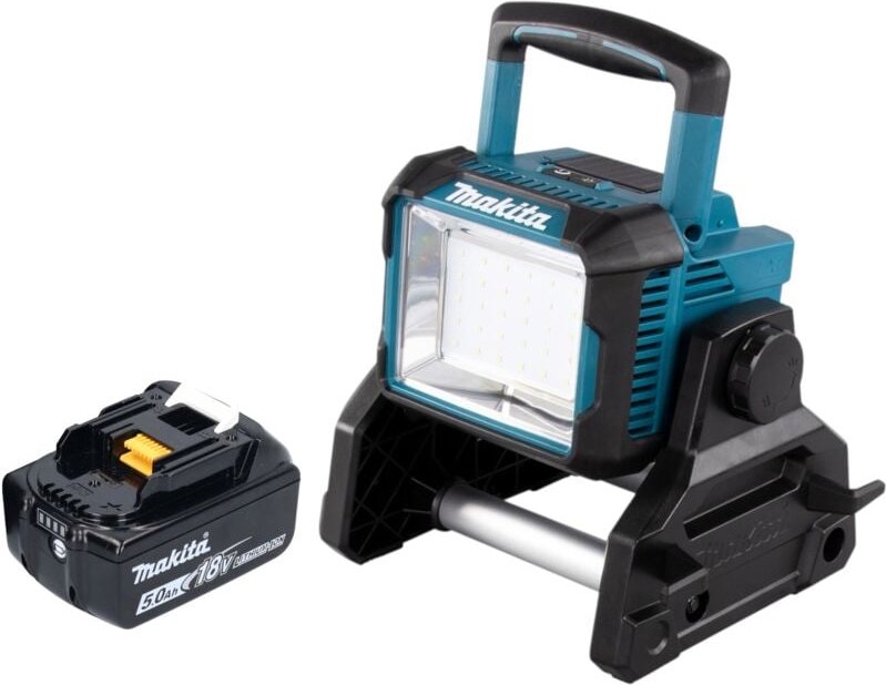 Deadml 811 T1 Akku Baustrahler 14,4 / 18 v 3000 lm led + 1x Akku 5,0 Ah - ohne Ladegerät - Makita