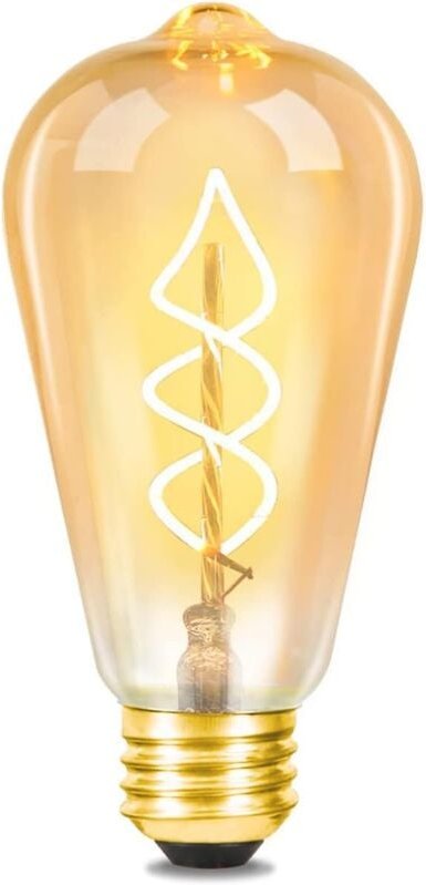 Thumbnail - Gbly - 3X Edison Glühbirne E27 led Vintage - Retro Dekorative Leuchtmittel 4W - led Spiral Filament Lampen 2200K Warmwei...