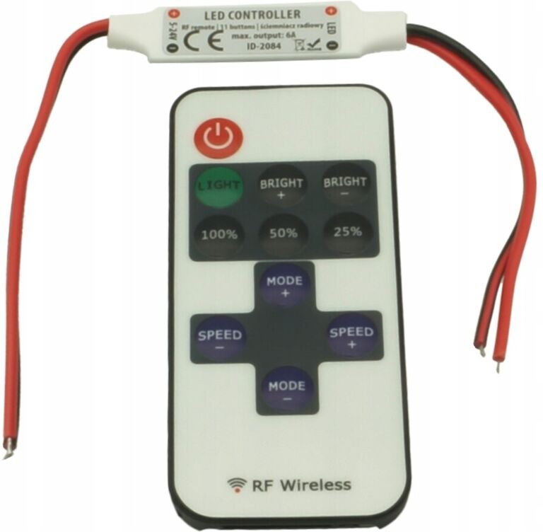 LED-RF-Dimmer 72W Mini + Fernbedienung für LED-Streifenkabel