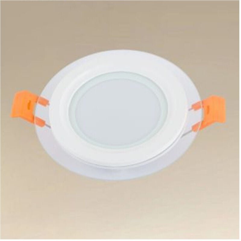 Trade Shop Traesio - Trade Shop - led pland by incasso luce 3000K-6500K 6W tondo AM-CR-6 mit transparent bord 00625 -