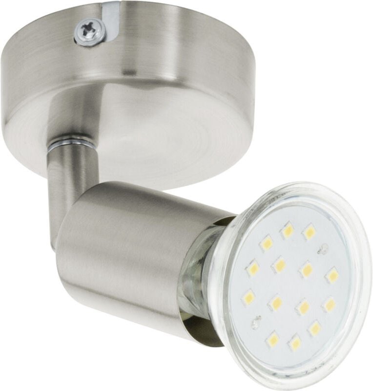 Eglo - 1er led Spot Buzz nickel-matt ø 6 cm GU10 Deckenlampen & Kronleuchter