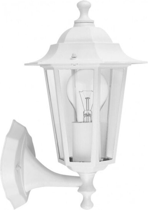 Fabrilamp - Auriga Außenwandleuchte Aluminium 1xe27 white ip44 32x22x17x17 cm