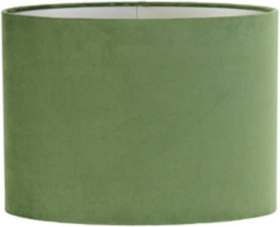 Lampenschirm - Velours - grün - textil - E27 - - Light&living