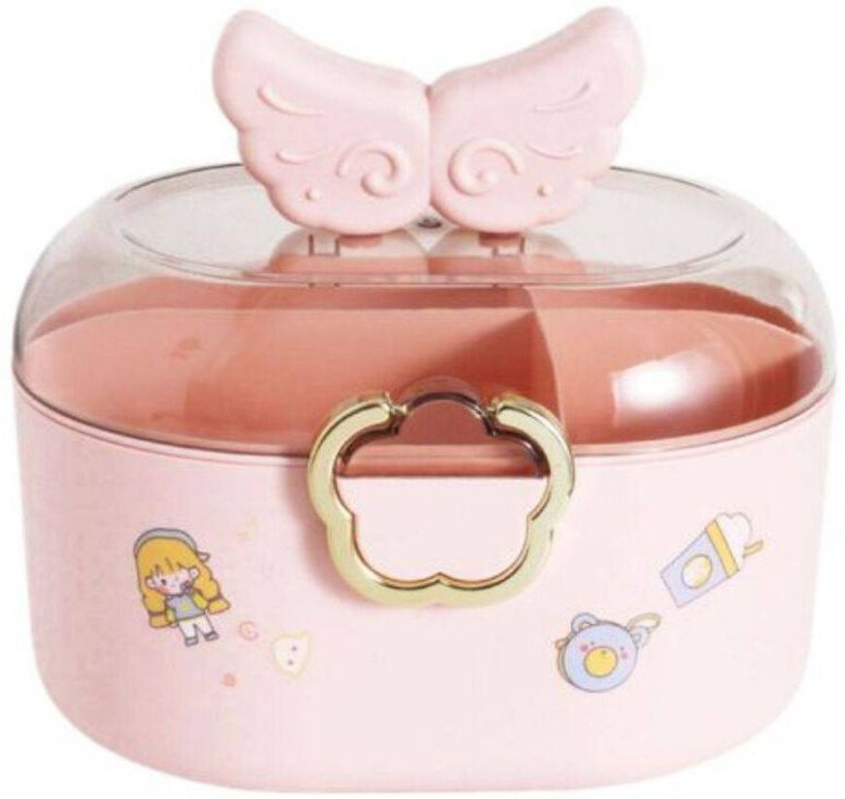 Trade Shop Traesio - Trade Shop - organisationsvertrag für cassetti rosa colour dim 27X24X18 cm -