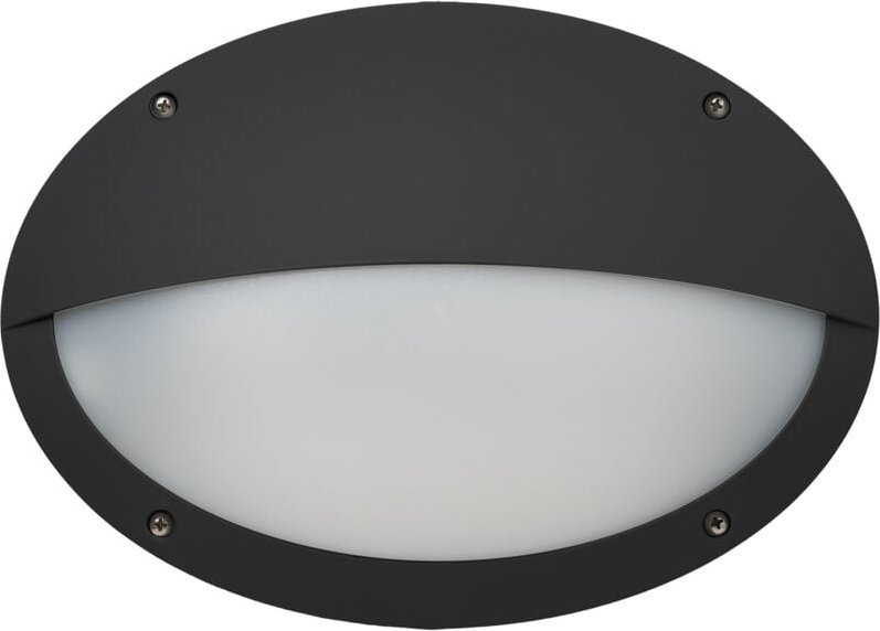 Dopo - Wandleuchte Teia Hor. Hood Ip66 E27 23w Schwarz