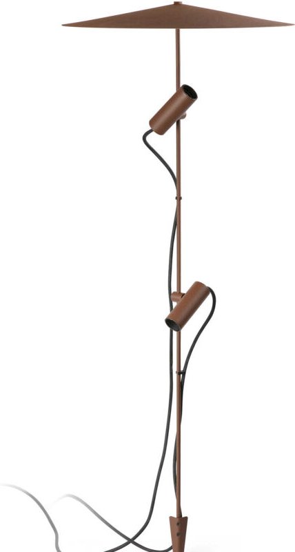 CLAP 1030 Erdspieß rostbraun 2x6W 3000K 38° mit platte L