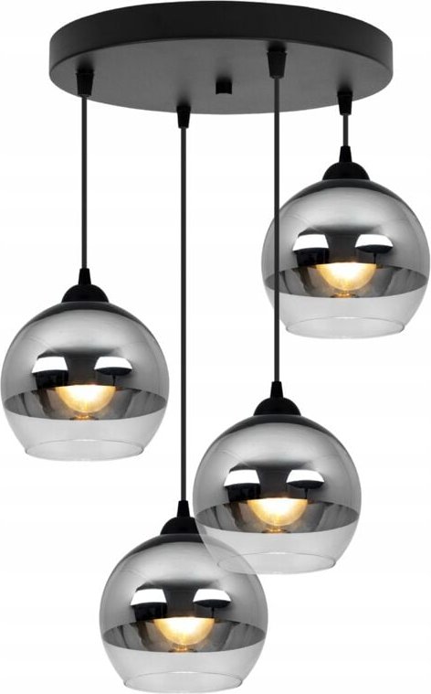 Elegante Hängelampe, Glaslampe, Chrom, Led