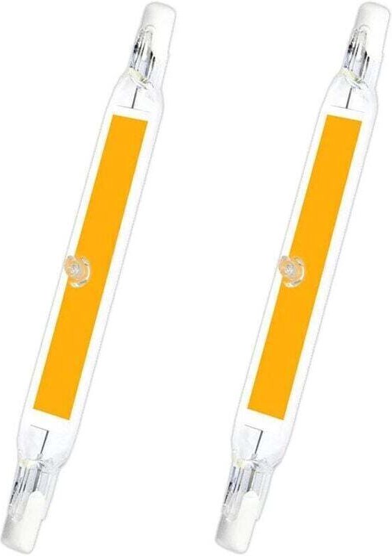 R7S 78 mm LED 5 W Warmweiß 3000 K, 500 lm, R7S J78 COB Linear-LED ersetzt 40-W-/50-W-Halogen-Stiftlampen, schlanke 78-mm...