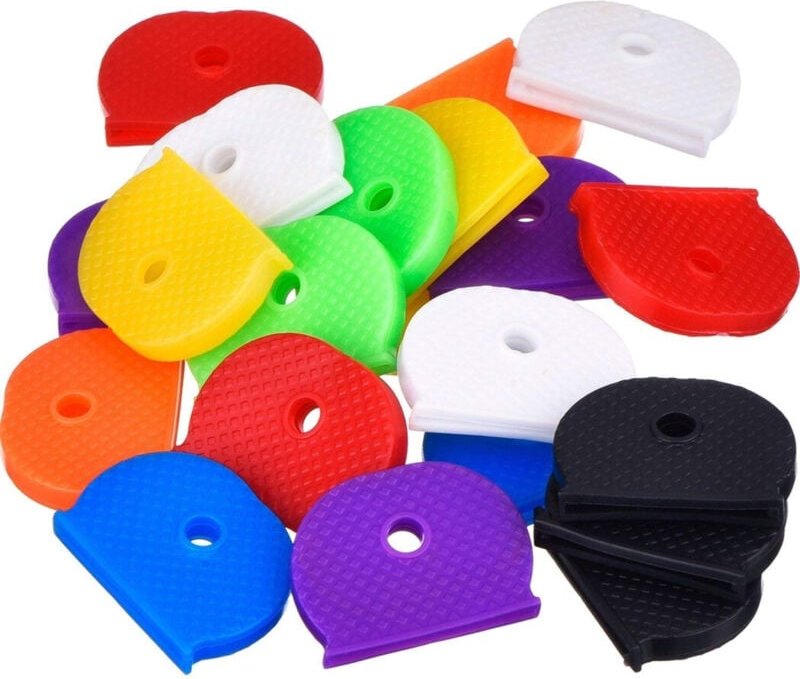 Trade Shop Traesio - Trade Shop - set 12 coprichiave segnachiave pvc copri segna key key key -