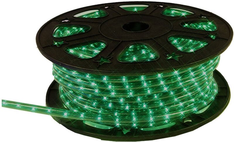Lichterschlauch ,Ropelight LED Reel', kürzbar, 607W, 45m, grün
