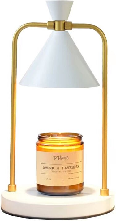 Kerzenwärmerlampe mit Dimmer, 2-Stunden-, 4-Stunden- und 8-Stunden-Timer, dimmbares Kerzenlicht, passend für kleine und ...