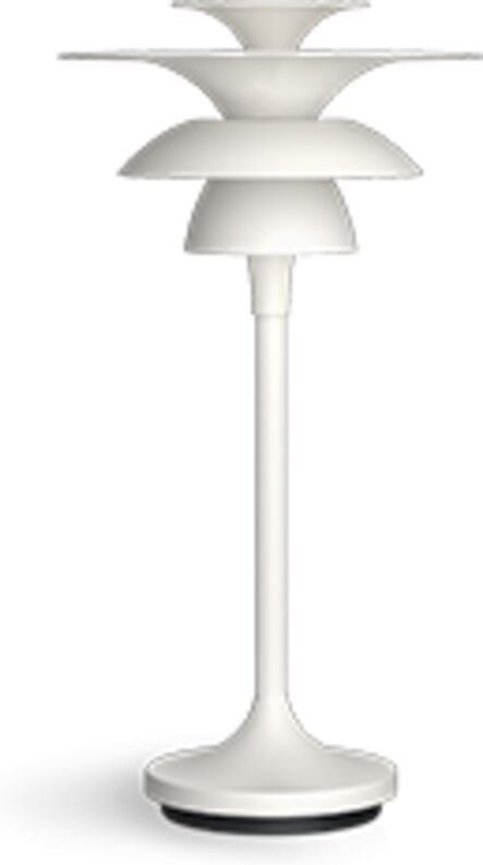 Thumbnail - Picasso 35cm Tischlampe flach weiß, Einschaltkabel 1x G4