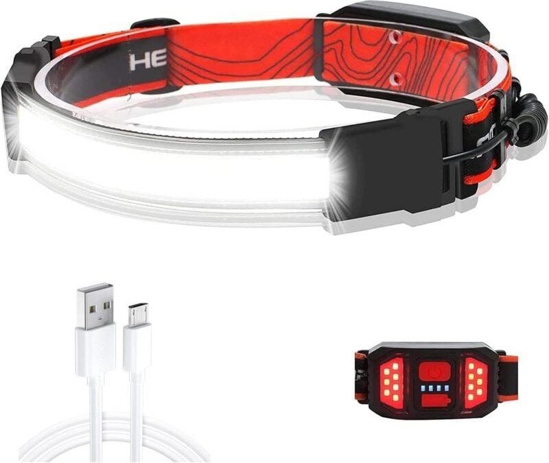 COB-Scheinwerfer, LED-Mini-Scheinwerfer, wiederaufladbares Nackenlicht zum Angeln im Freien bei Nacht