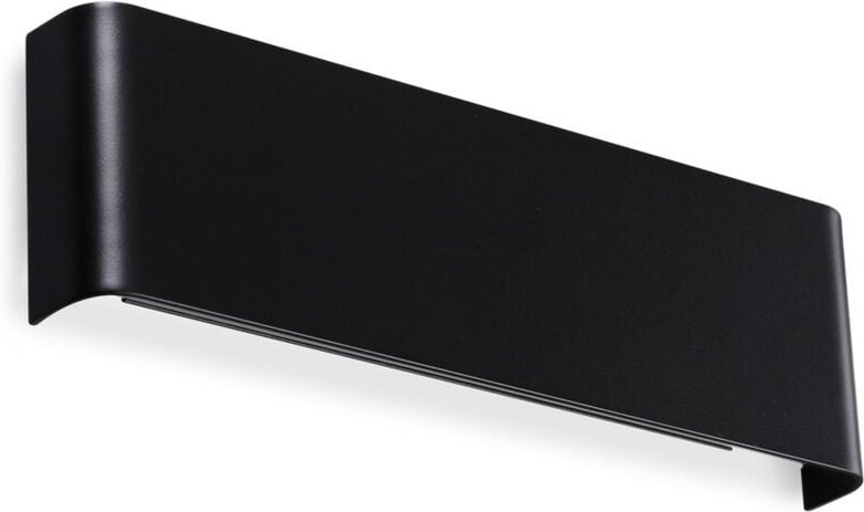 Delta 30cm LED-Wandleuchte, Schwarz, 3000K - Ideal Lux