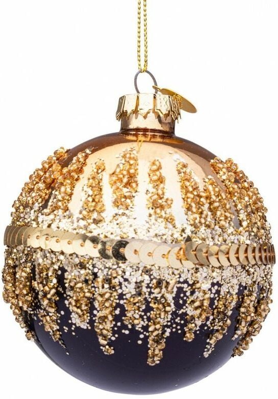 Webmarketpoint - 12x Sfera Vt Show Oro-Nero D80 - Moderne Deckenleuchte mit Gold-Schwarzem Design