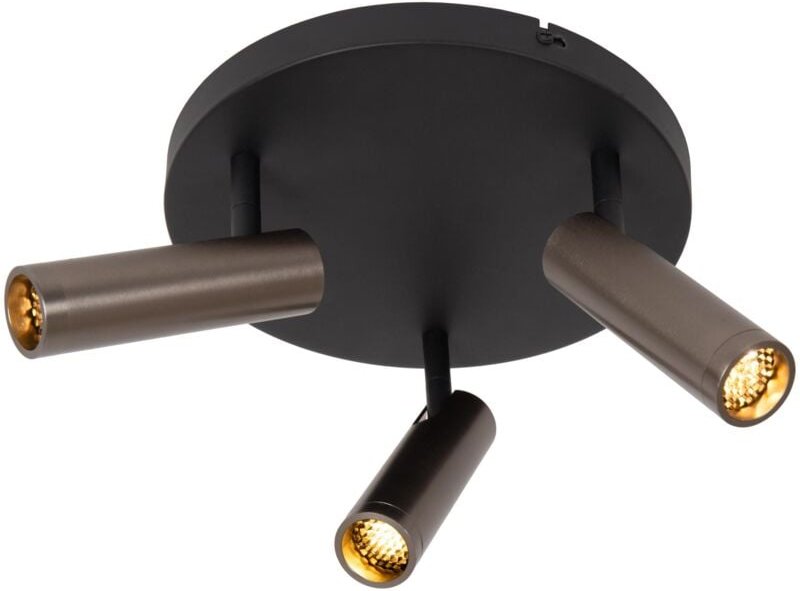 Lucide GRADO - Deckenstrahler - Ø 25 cm - 3xGU10 (MR11) - Grauguss