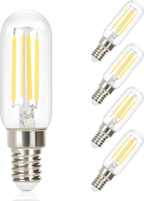Thumbnail - Gbly - 4er pack E14 led Kaltweiß Glühbirnen Vintage - T25 led Leuchtmittel Lampe 6000K Birnen 4W Energiesparlampe Light ...