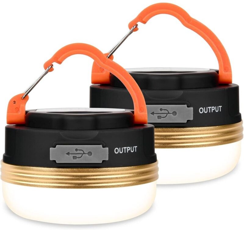 Thumbnail - USB-wiederaufladbare LED-Campinglichter, Zeltlicht mit Magnetfuß, tragbares Outdoor-Zelt-SOS-Licht, 4 Modi mit Haken, IP...