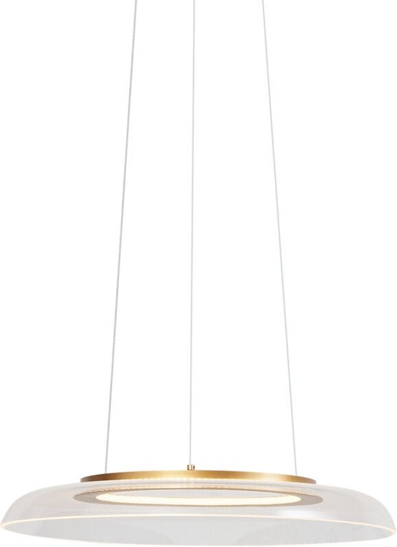 Design-Pendelleuchte Gold und Transparent 3-Stufen-Dimmbar - Scacrylic