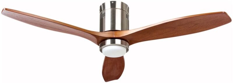 Deckenventilator mit Licht PIAYE mit Fernbedienung LED Braun