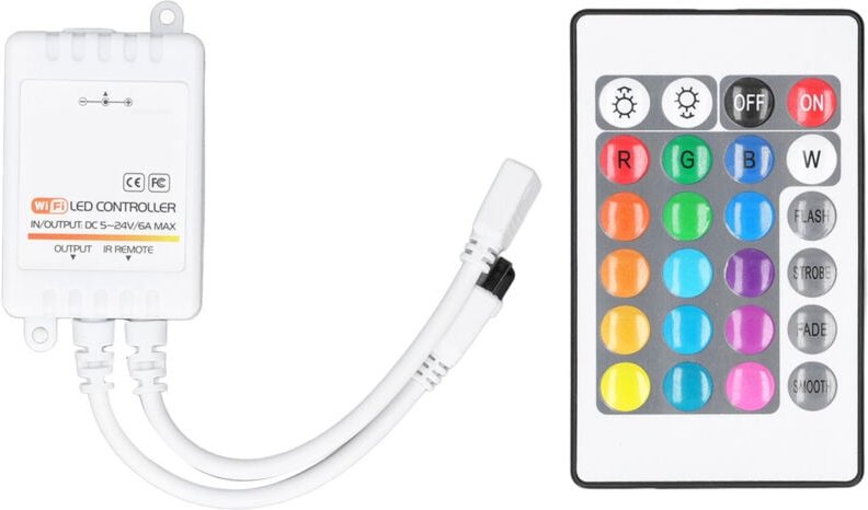 DC5V-24V LED Smart Controller LED-Streifenlicht-Controller IR Wifi Bluetooth Fernbedienung Drahtlose intelligente Sprach...