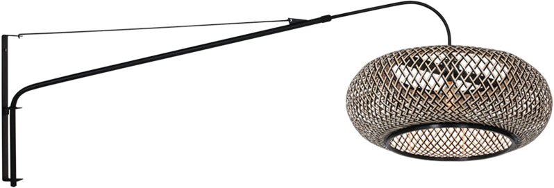 Steinhauer - wandleuchte - Elegant Classy - schwarz - bambus