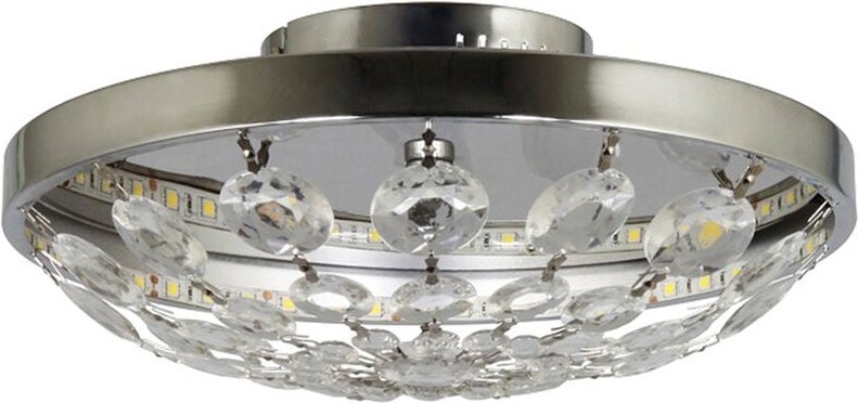 Elegante LED-Deckenleuchte mit funkelnden Acrylanhängern, led 13W/590 Lumen