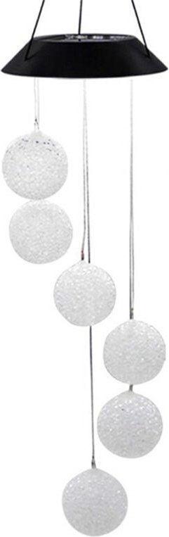 Solar Ball Licht LED Farbe Ändern Garten Hof Hängende Dekoration Im Freien Powered Wind Chime Wasserdichte Lampen