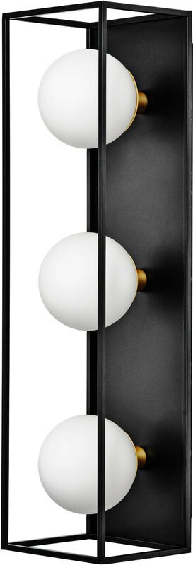 Decor Square Badezimmer-Wandleuchte 550X150 IP44, schwarz, G9 Sockel für den Austausch des Leuchtmittels, kann mit einfa...