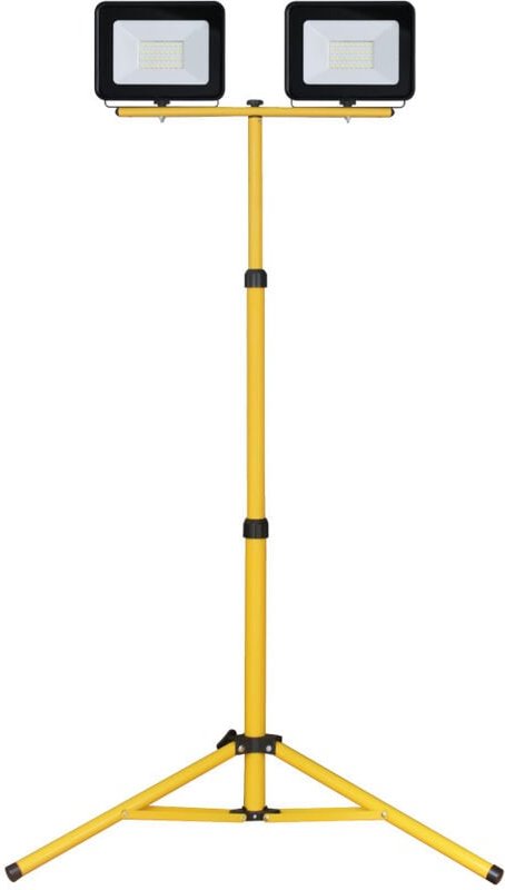 Doppelter LED-Strahler mit Stativ 2x30W 6500K IP65