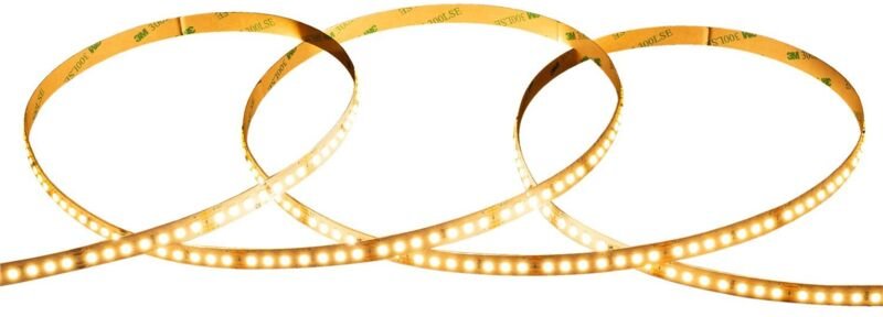 LED-Streifenrolle 48v SMD 140 LED/m 30m für große Längen 10W/m 1000lm/m Breite 10mm Schnitt 5cm IP20 2700K Warmweiß
