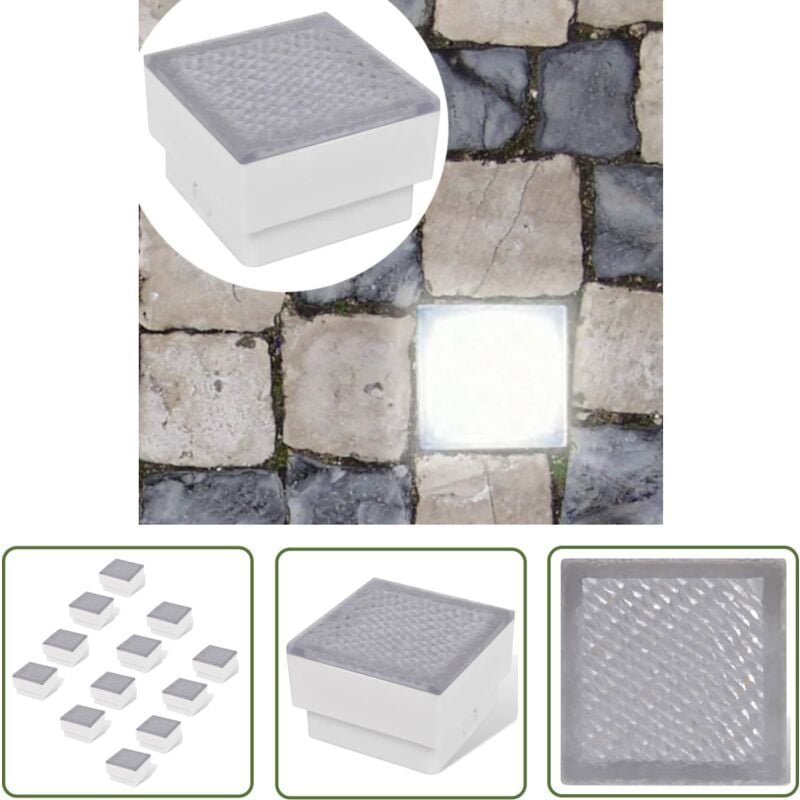 Led Bodeneinbaustrahler Außen 12 Stk. 100x100x68 mm - led Bodeneinbaustrahler - Outdoor Beleuchtung - Gartenbeleuchtung ...