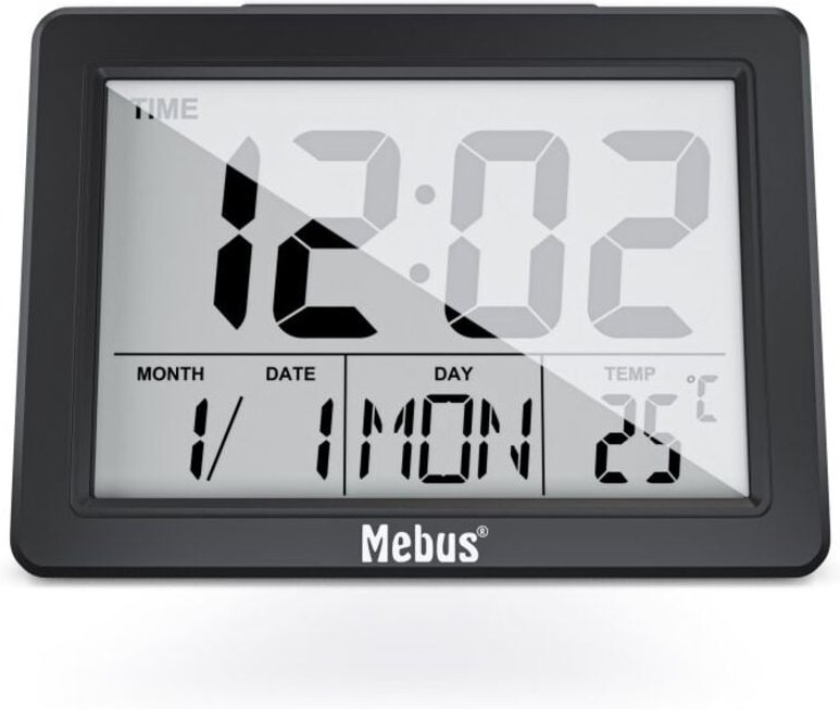 25739 Quarz-Wecker, digital - Mebus